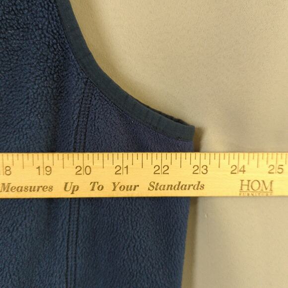 Vineyard Vines Vest Mens L Blue Fleece Pockets Full Zip - Picture 4 of 8